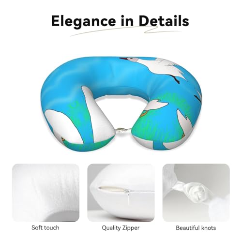 Almohada cervial de espuma viscoelástica para viaje miniatura 3