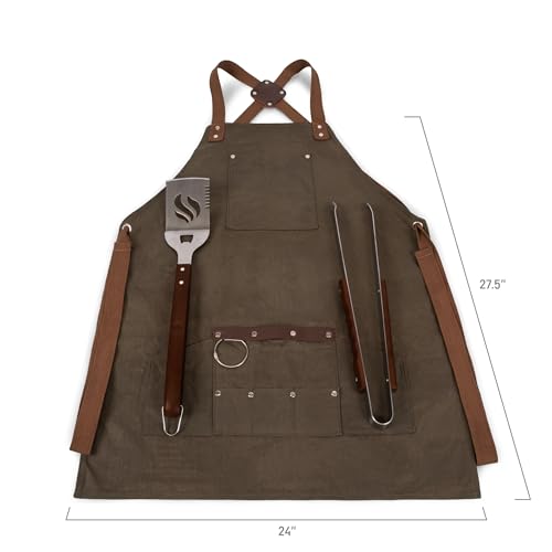 Delantal para BBQ con herramientas y abrebotellas miniatura 4