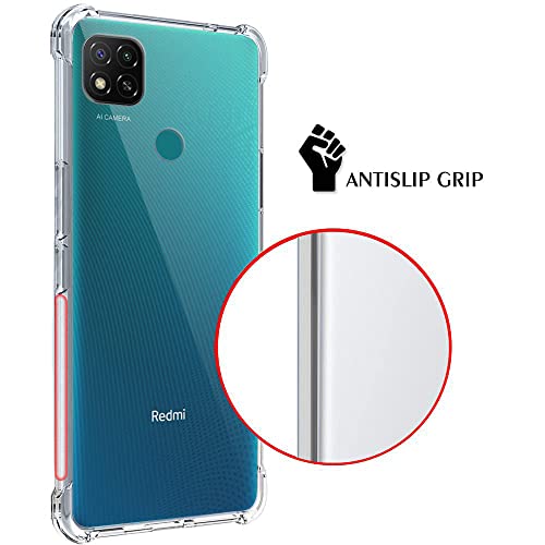 Image of TheGiftKart Crystal Clear Back Cover Case for Mi Redmi 9 / Redmi 9 Activ /Poco C31 | Shockproof Soft TPU Case | Cushioned Edges for Ultimate Protection Back Cover Case (TPU, Transparent)