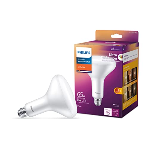 Image of Philips LED Flicker-Free Frosted Dimmable BR40 Light Bulb - EyeComfort Technology - 800 Lumen & Flicker-Free Frosted Dimmable BR30 Light Bulb - EyeComfort Technology - 650 Lumen