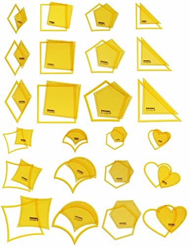 Modèles de formes Traceease multi-motifs pour journal et scrapbooking | Lot de 24