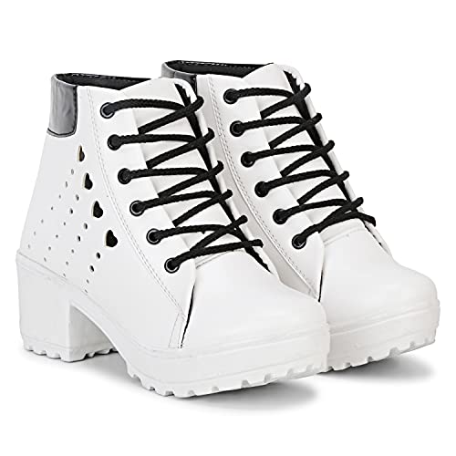 Image of KRAFTER Women's and Girls High Ankle Denim Stylish Boots