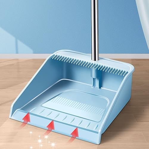 SMDLG Komfortabel Set bestehend aus Besen und Kehrschaufel, Reinigungsmittel, selbstreinigend, mit Kehrschaufelzähnen für zu Hause Praktisch – Bild 7