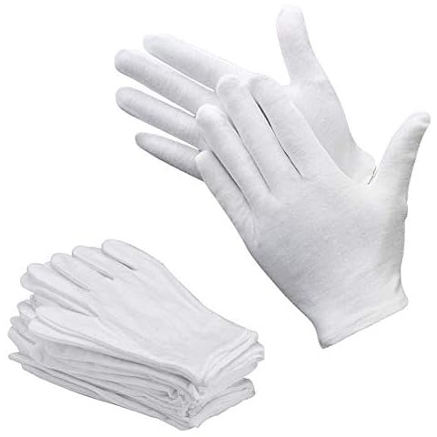 Bestgle White Cotton Gloves, 30pcs/ 15 Pairs Work Glove Soft Cotton Working Gloves Liner for Coin Jewelry Silver Inspection, Waiter, Doorman, Police(Small) Cover