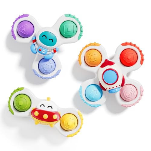 ALASOU Pop Suction Cup Spinner Airplane Travel Toys for...