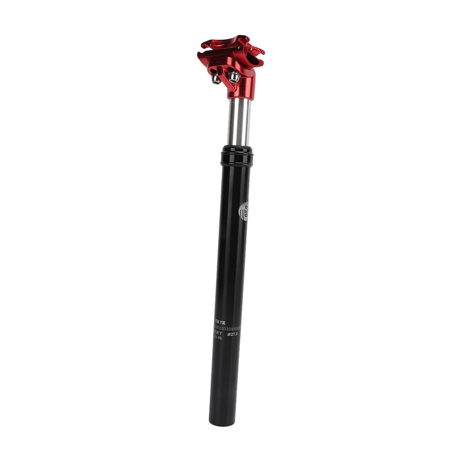 Tige de selle suspendue avec amortisseur à pression d'huile, 27,2 mm, pour VTT, rouge (KSP630-27,2 mm x 350 mm Noir/Rouge)
