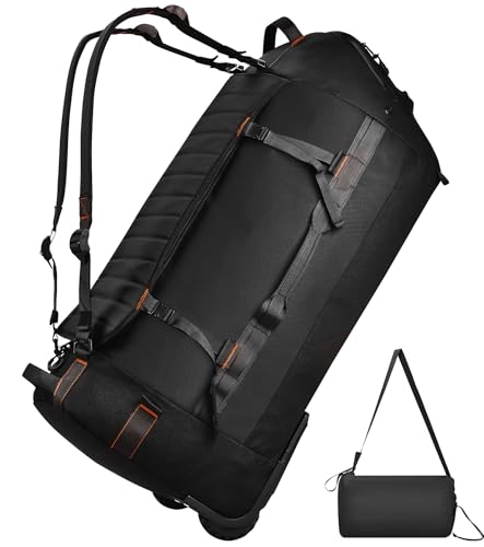 Foldable Waterproof Rolling Duffle Backpack