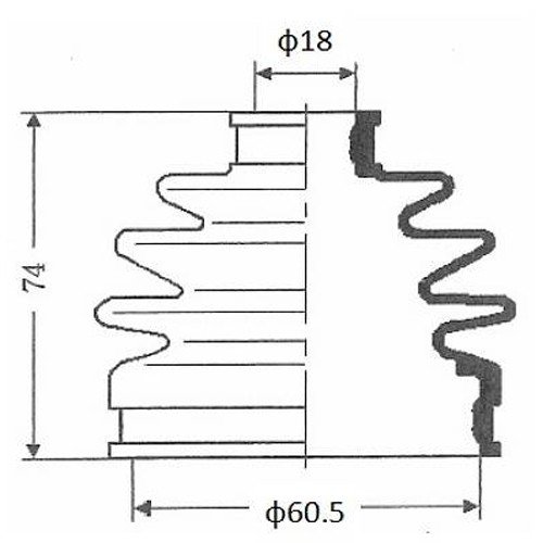 セイケン(Seiken) ドライブシャフトブーツキット スズキ用 SB147 600-00147