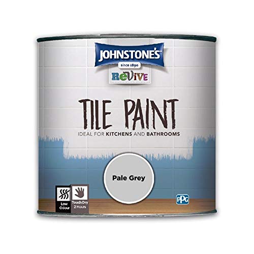 Johnstones Revive - Tile Paint - Pale Grey - Upcycling Paint - Gloss Finish - 750 ml