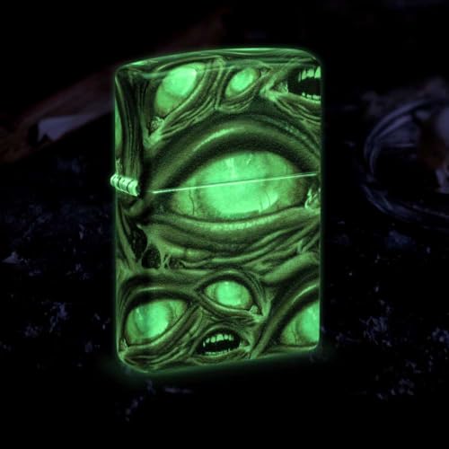Encendedor Zippo Zombie Eye Glow in The Dark miniatura 4