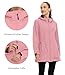 wantdo Soft Shell Jacket Women Windproof Jacket Rain Jacket Womens Waterproof with Hood (Pink,M)