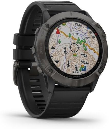 Image secondaire de Garmin Fenix 6X Montre connectée Sapphire DLC Affichage du temps Noir/Gris L