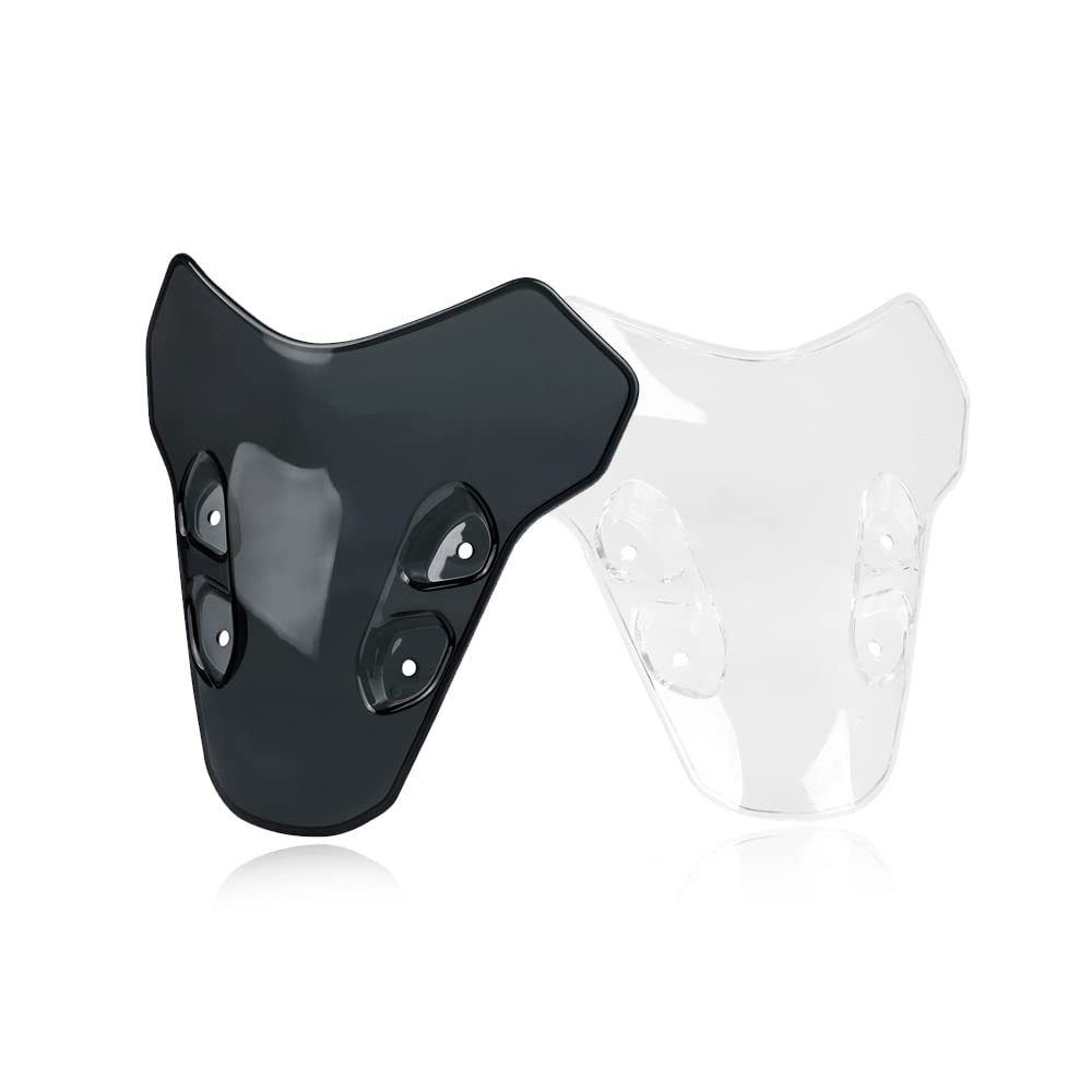 Parabrezza e deflettori per moto, per MT-07 MT 07 2021 (Nero)
