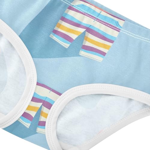 GuoChe Triangle Panties Daily Wear Panties Comfort Color for Kids in Sizes 2T,3T, 4T, 5T, 6Y and 8Y4