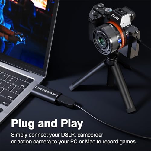Image of BigPlayer USB 2.0 HDMI Video Capture Card HDMI to USB Converter for Streaming, Recording, Game Capture, Video Editing - Supports 1080p, Plug & Play