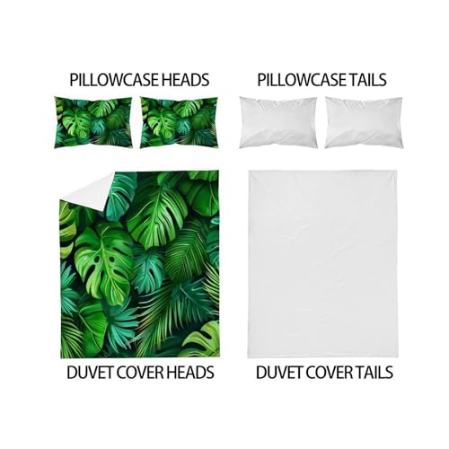 Parure de couette microfibre super douce imprimé animal 3D