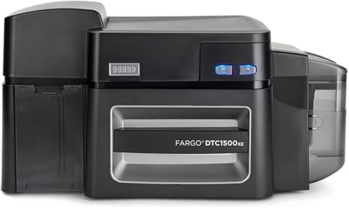 Fargo DTC1500xe Impresora de tarjetas de identificación (una sola cara con paquete de suministros)