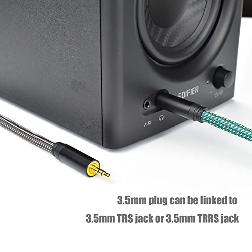 Câble de microphone 1/8 vers XLR mâle TRS 3.5mm pour moniteur de studio et mixeur audio