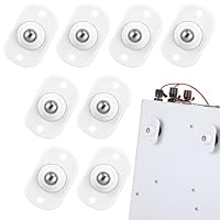 Wanmu 8 Stück Selbstklebende Kugelrollen, Mini Rollen, Geräterollen, Gerätegleiter für Küchengeräte, 360° schwenkbare Universalrad Universal Kleinmöbelrollen, geeignet zum Bewegen von Geräten