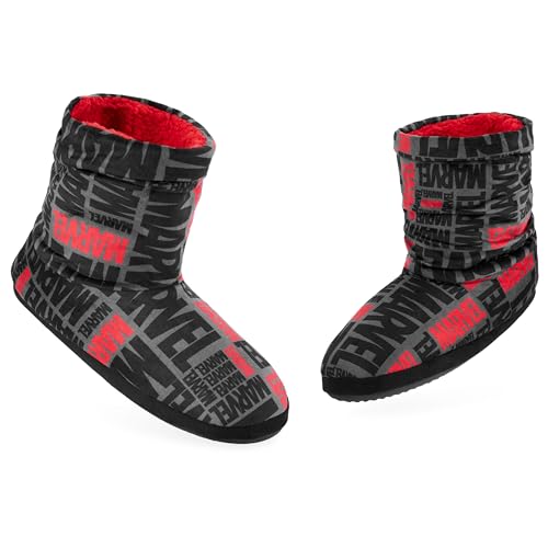 Marvel Chaussons Enfant Garcon Spiderman Avengers (Rouge/Bleu, 28, Numeric_28