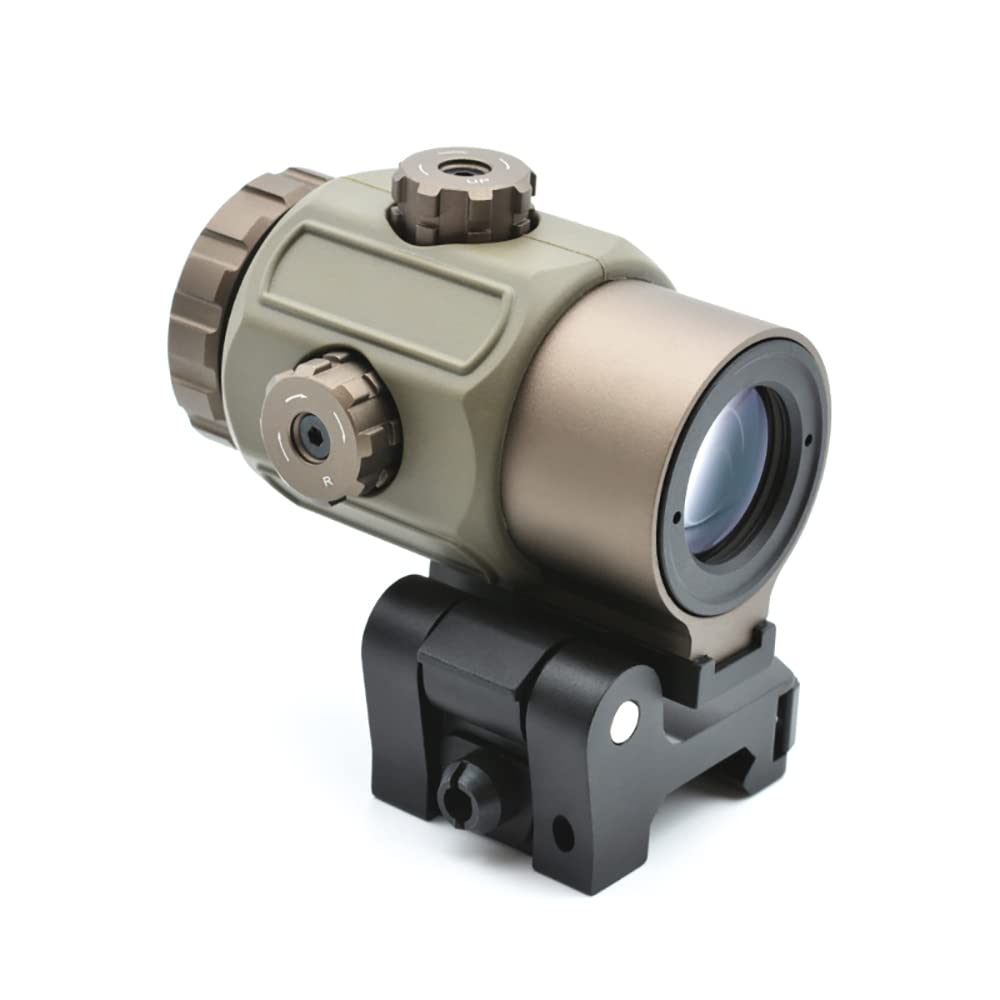 G43 Micro Loupe 3X Loupe 3X avec interrupteur latéral Quick détachable QD Mount pour la chasse