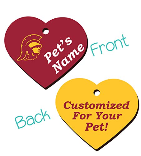 USC Trojans 2-Sided Pet Id Tag for Dogs & Cats | Officially Licensed | Personalized for Your Pet