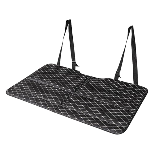 Colchón para asiento trasero de coche, cama de viaje plegable de piel 133 x 78 cm, resistente y fácil de cuidar, instalación rápida | Colchón para asiento trasero de viaje
