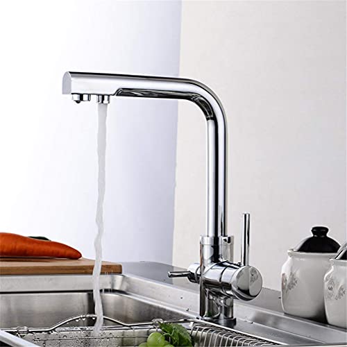 Mitigeur de cuisine 360 avec robinet filtre eau potable pour un accès direct au verre
