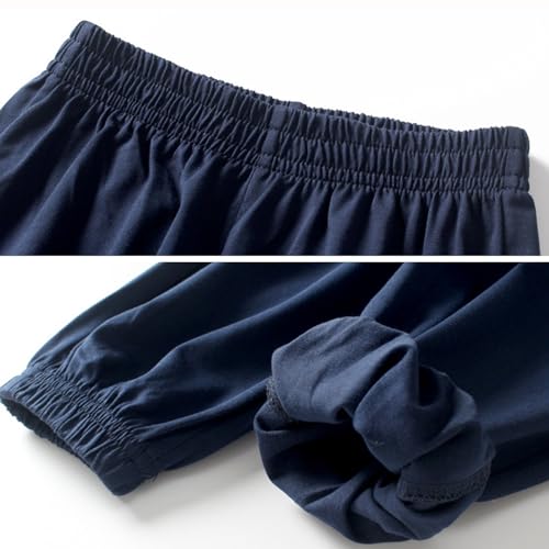 Boys Girls Solid Color Baggy Comfy Jogger Pants Kids Toddler Elastic Waistband Casual Trousers Fall Warm Clothes Girls4