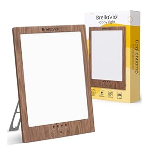 BrellaVio Daglicht Lamp 12.000 Lux – Met tas – Lichttherapielamp tegen Winter Depressie – UV-vrije LED Daglicht Lamp voor thuis/kantoor – SAD Day Light Therapy Lamp – gesimuleerd zonlicht