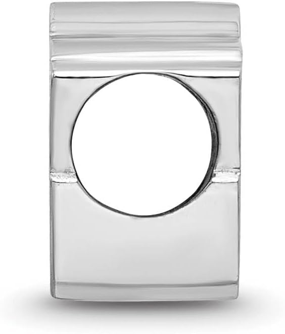 Minnesota Wild Wild Head Enameled Logo Bead (Sterling Sliver)