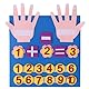 TUKNN Filzbrett Finger Zahlen Zählspielzeug Lehrhilfen Zahlen Montessori Lernen Kleinkind, Montessori Mathe Spielzeug, Zahlen Lernen Rechenhilfe, Lehre Früherziehung Spielzeug