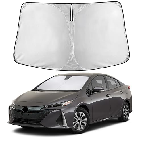 Image of EcoNour Windshield Sunshade Compatible for Toyota Prius Hatchback 2016-2020 2021 2022, (Not for Prius C or Prius V) Sun Visor for Front Window Sun Shade Cover, UV Heat Protector, Car Accessories