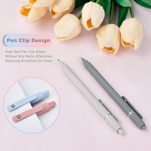 Stocking Stuffers for Women Teen Girls: 7 Pcs Gel Pens 0.5mm Black Ink Pens | Fine Point Smooth Writing Pens for Journaling School Supplies Cute Office College Essentials Nurse Teacher Gifts for Women - image 4