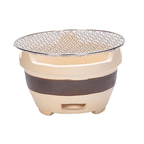 Przenośny japoński grill z gliny węglowej, wentylowany, ceramiczny wędzarnia, mały grill na zewnątrz, na kemping, do gotowania na podwórku, idealny dla miłośników grillowania