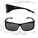 Solarfun Polarized Fit Over Glasses Sunglasses Wrap Around Solar Reduce Shield for Men and Women's Driving, Smoke