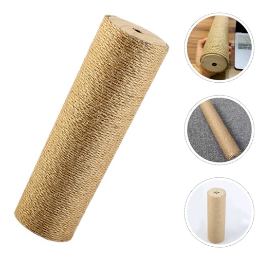 Poste rascador para gatos de madera y cuerda de yute miniatura 4
