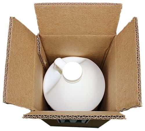 Air Sea Containers 1 x 1 Gallon Plastic Jug Box (BOX ONLY) (4G/Y6.1) - Specifically Tested to Ship Industrial Plastic Gallon Jugs - (Inner Dims: 6 3/8