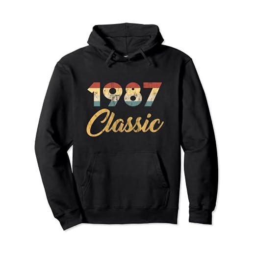 Nacido En 1987 Celebración Clásica Años 80 34 Cumpleaños Sudadera con Capucha