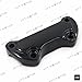 HTTMT MT446-002- Black Scalloped Handlebar Riser Clamp Compatible with Harley Sportster 883 Dyna Super Glide