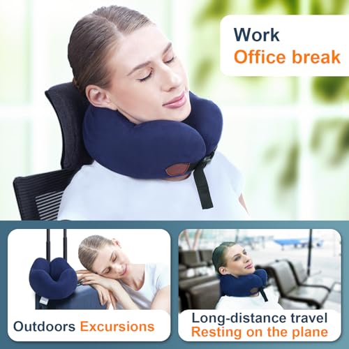 Almohada de viaje de poliéster para adulto miniatura 4
