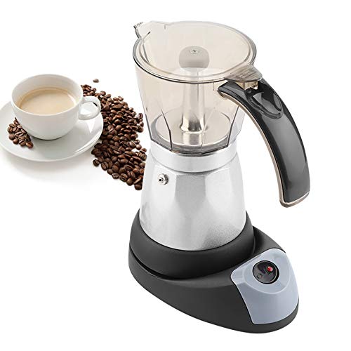 Cafetera, 480W 220V 300ML 6 tazas Cocina eléctrica desmontable para el hogar Cafetera espresso Moka Cafetera Cover