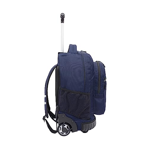 Travelers Club 18" Rolling Backpack with Shoulder Straps, Navy Blue - Image 6