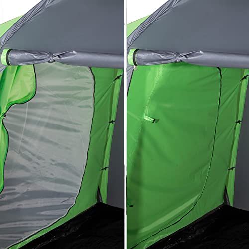 Carpa Dome para 6 Personas Camping Impermeable Verde miniatura 7