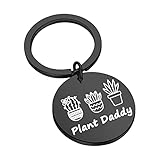 Lywjyb Birdgot Plant Daddy Gift Plant Lover Gift Succulent Plant Keychain Plant Gift for Men (Plant Daddy ky)
