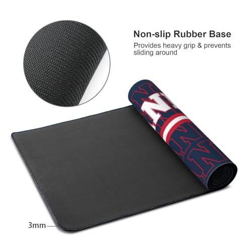 Image of ANTKING New England Mouse Pad Custom Name and Number Desk Pad for Men Women Youth Gifts