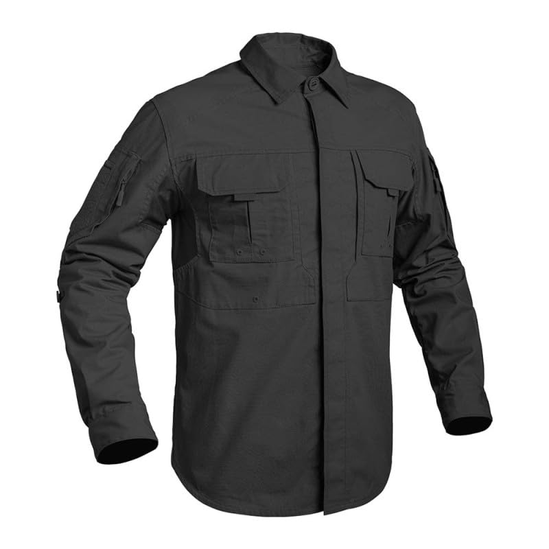 Chemise de combat Fighter Noir vetement tactique mixte robuste lot de 1