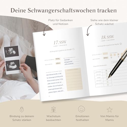 MeinBaby123 Schwangerschaftstagebuch aus Leinen