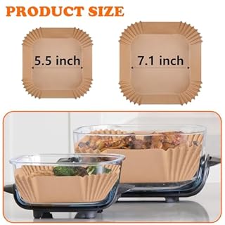 WMKGG 300 PCS Air Fryer Liners for Ninja Crispi, Parchment Paper Accessories for Ninja Crispi 4-in-1 Portable Glass Air Fryer Cooking System