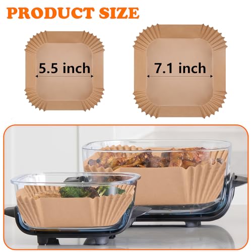 Image of WMKGG 300PCS Air Fryer Liners for Ninja Crispi,4 QT&6 Cup Parchment Paper | Air Fryer Accessories for Ninja Crispi 4-in-1 Portable Glass Air Fryer Cooking System